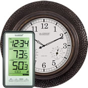 Indoor Outdoor Thermometer Clocks