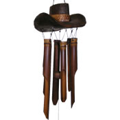Cohasset Cowboy Hat Bamboo Windchime