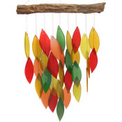 Gift Essentials Glass Waterfall Wind Chime - Fall Colors