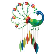 Gift Essentials Glass Pierre the Peacock Wind Chime